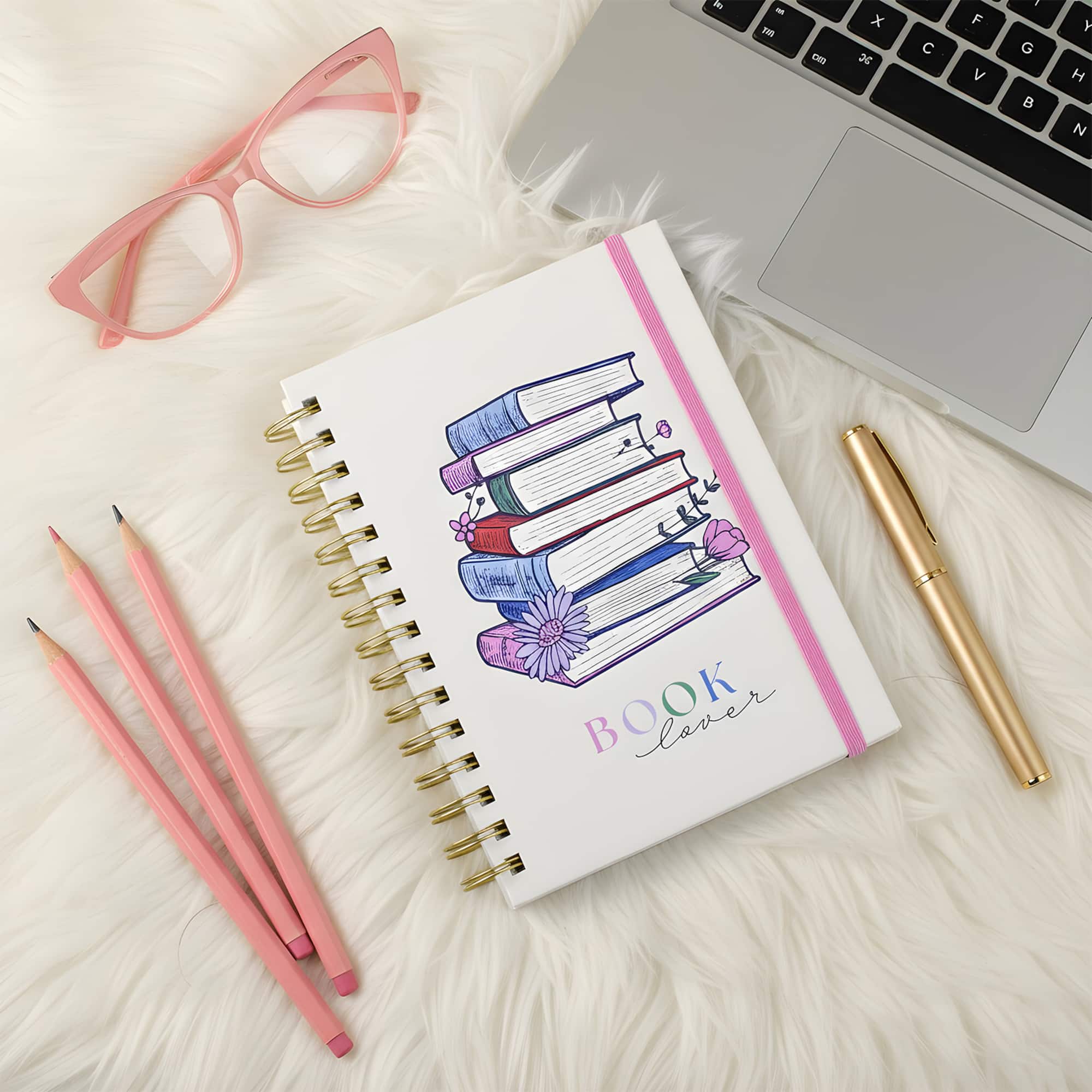 6.5" x 8" Book Lover Spiral Notebook by Ashland®